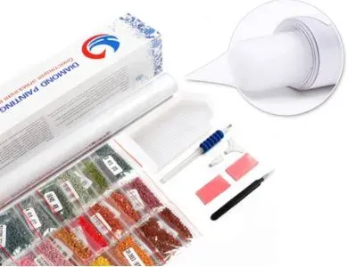 Diamantové malování/Huacan - Sídlo u moře