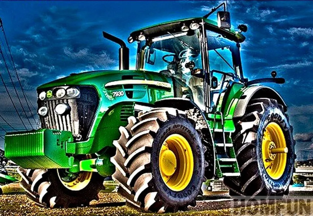 Diamond painting/HOMFUN - Traktor