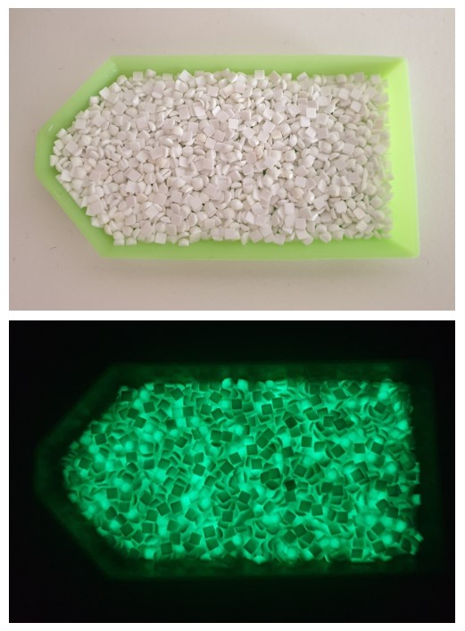 Svítící kamínky pro diamantové malování - čtvercové - 10 g