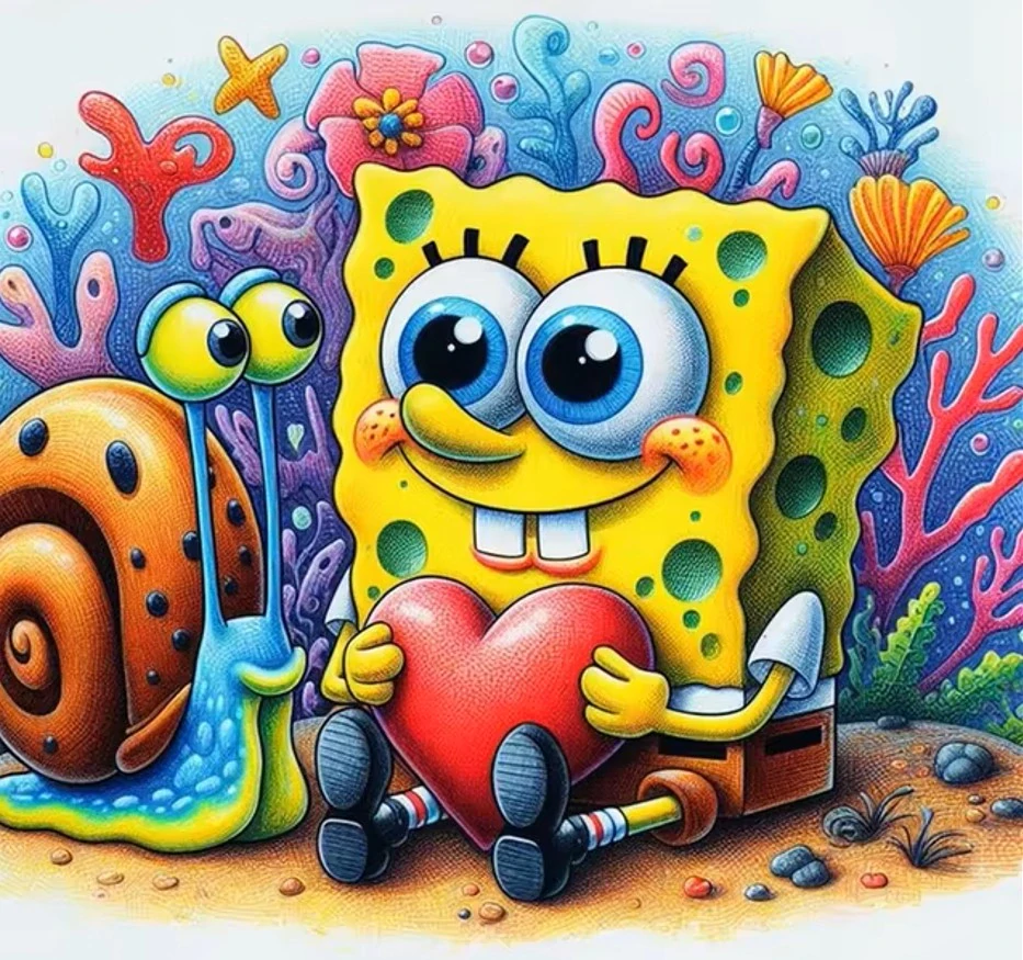 Diamantové malování - Spongebob