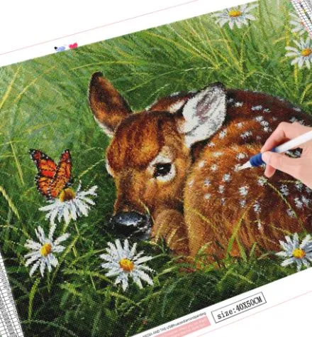 Diamantové malování/Huacan - Koloušek v trávě