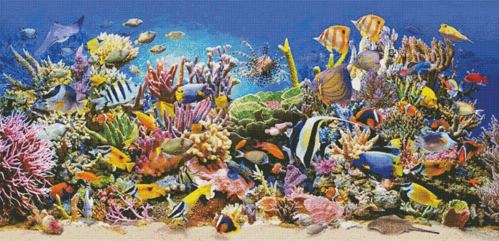 Diamantové malování - XXXL - Podmořský svět (200x100)