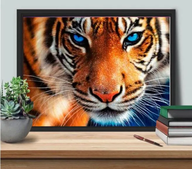 Diamantové malování/Huacan - Hnědý tygr