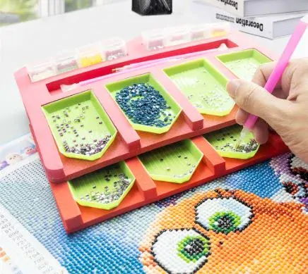 Diamantové malování - Organizér na misky