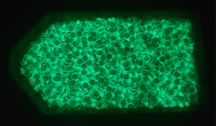 Svítící kamínky pro diamantové malování - kulaté - 10 g