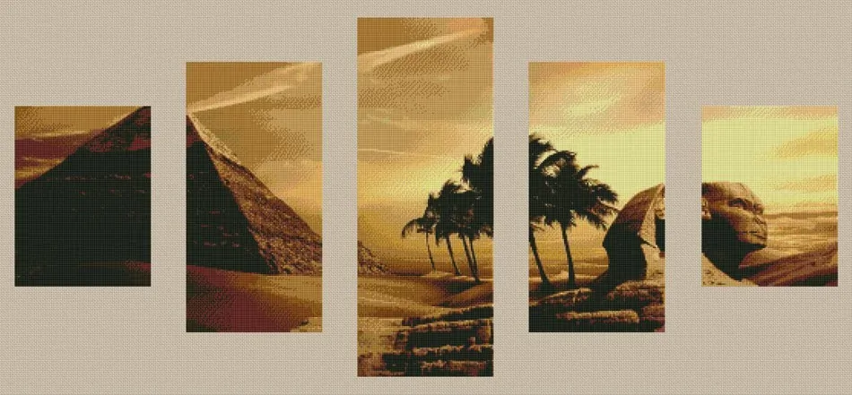 Diamantové malování - Egypt - více-dílný