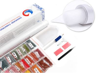 Diamantové malování/Huacan - Žena v šatech