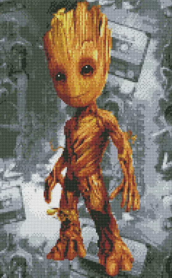 Diamantové malování - Groot II