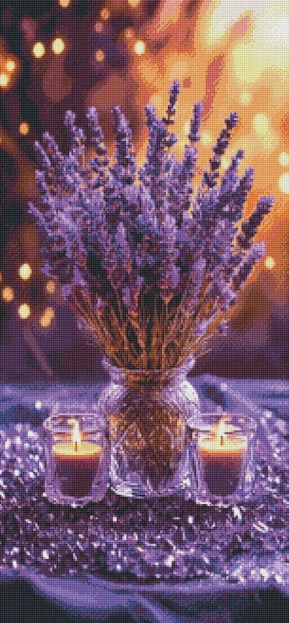 Diamantové malování - Levandulový relax (100x50)