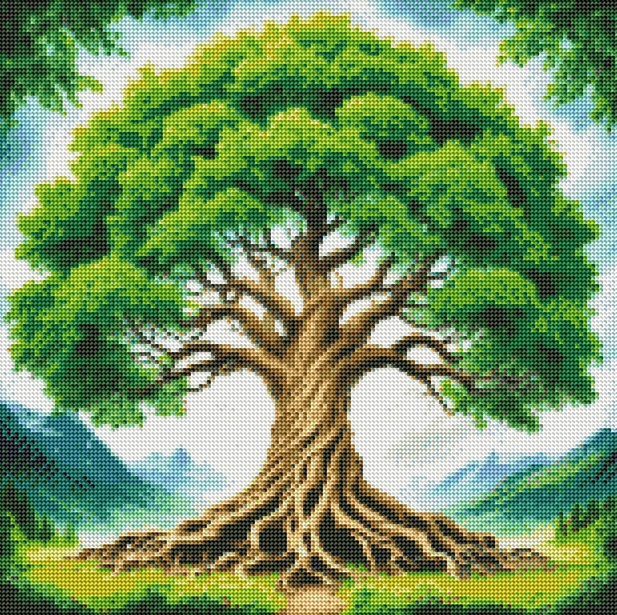 Diamantové malování - Strom života (50 x 50)