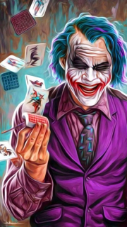 Diamantové malování - Joker (85 x 45)