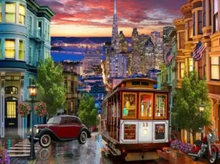 Diamantové malování/Huacan - San Francisco