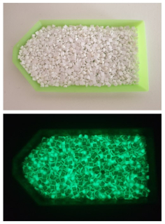 Svítící kamínky pro diamantové malování - čtvercové - 5 g