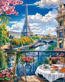 Diamantové malování - Paříž (50x70)