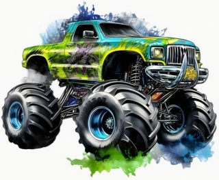 Diamantové malování - Offroad