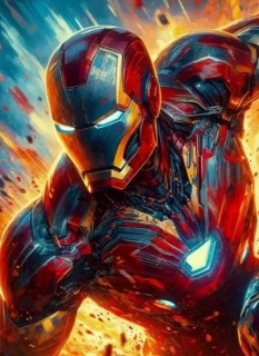 Diamantové malování - Iron Man (50x70)