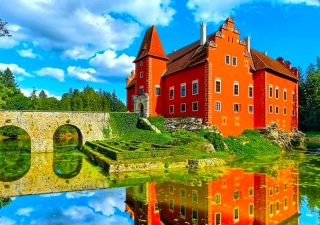 Diamantové malování - Zámek Červená Lhota (50x70)