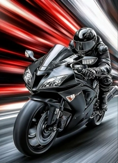 Diamantové malování/Huacan - Motocyklový závod